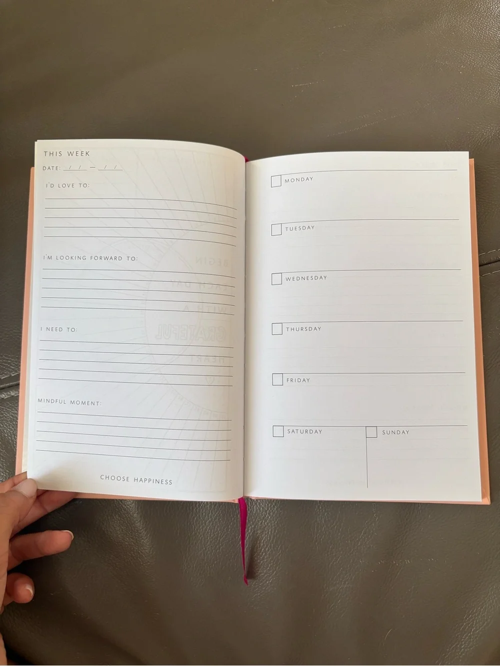 Find Your Happy Pink Hardcover Journal